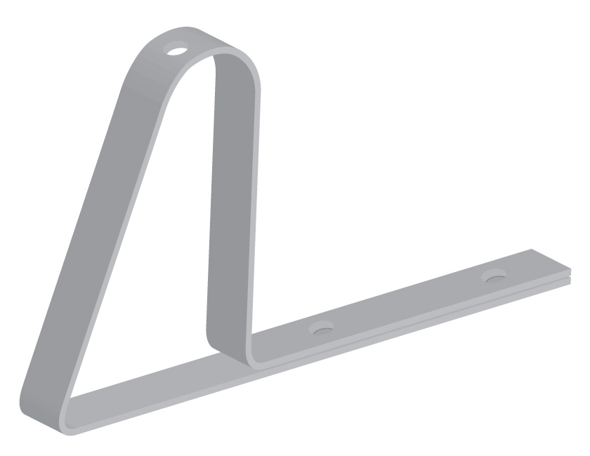 Кронштейн для крепления к трубе снегозадержания ТС.10.005