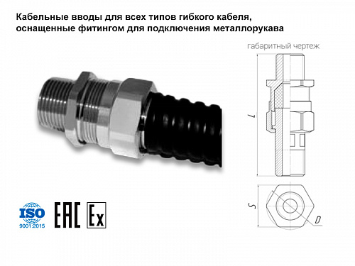 Взрывозащищенный кабельный ввод серии ВН.  �3